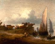 Thomas Gainsborough A Coastal Landscape Germany oil painting artist